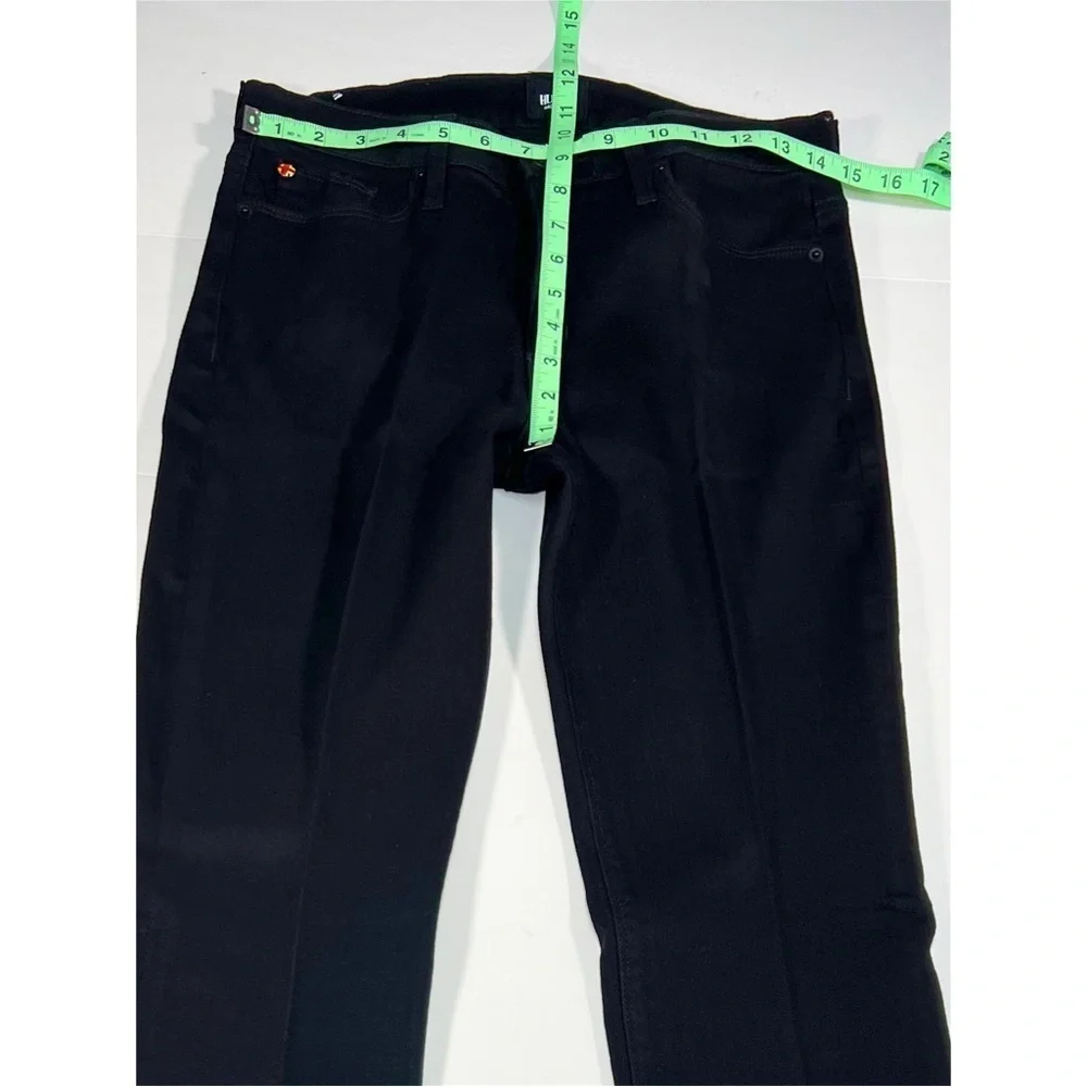Hudson Jeans Tilda Jet Black Mid Rise Straight 5 Pocket Womens Size 30 X 35 Tall